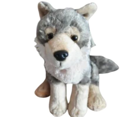 grosse peluche loup