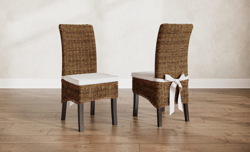 Banana Leaf Dining Chair - Natural Finish Solid – James+James