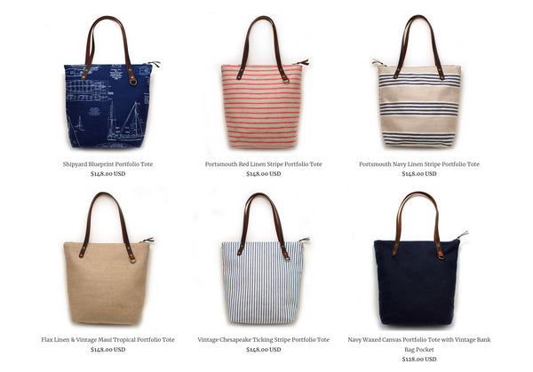 General Knot & Co Reclaimed Tote Bags