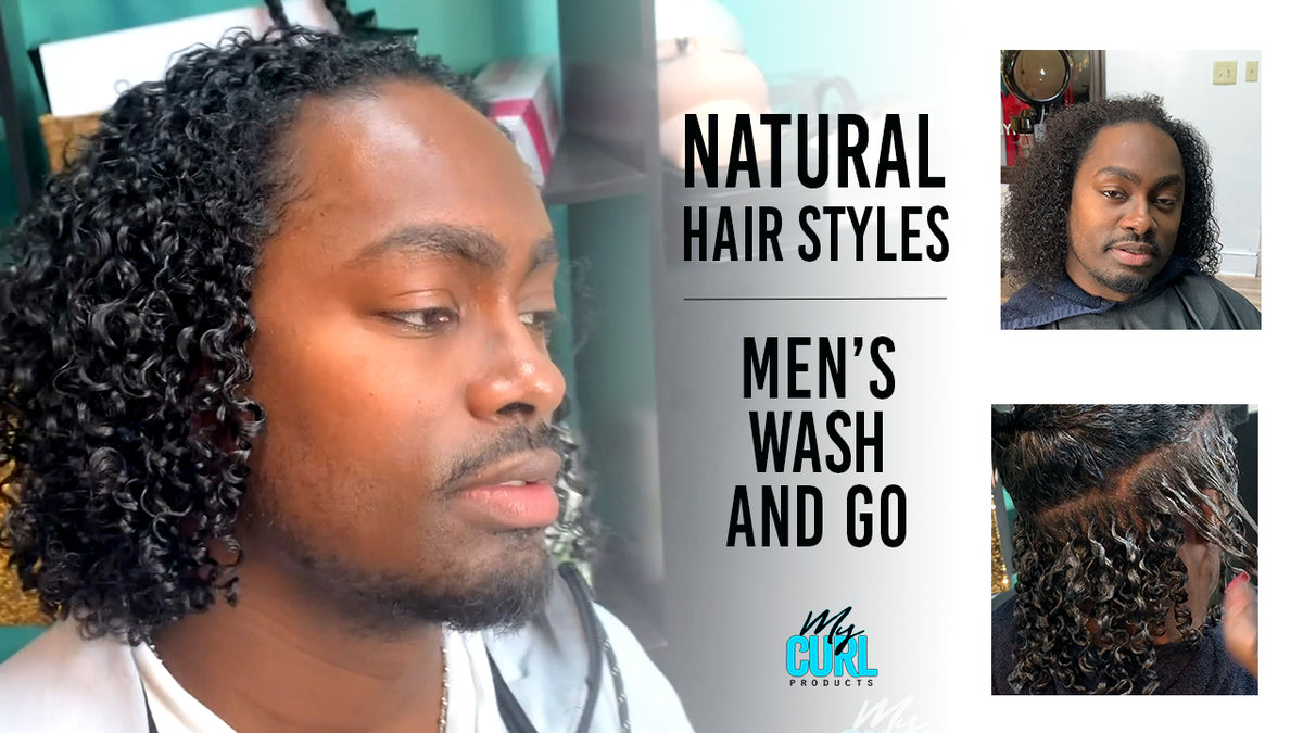MENS WASH AND GO STYLE – My Curl Products