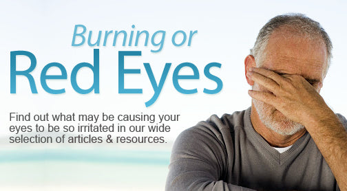 man rubbing burning red eyes