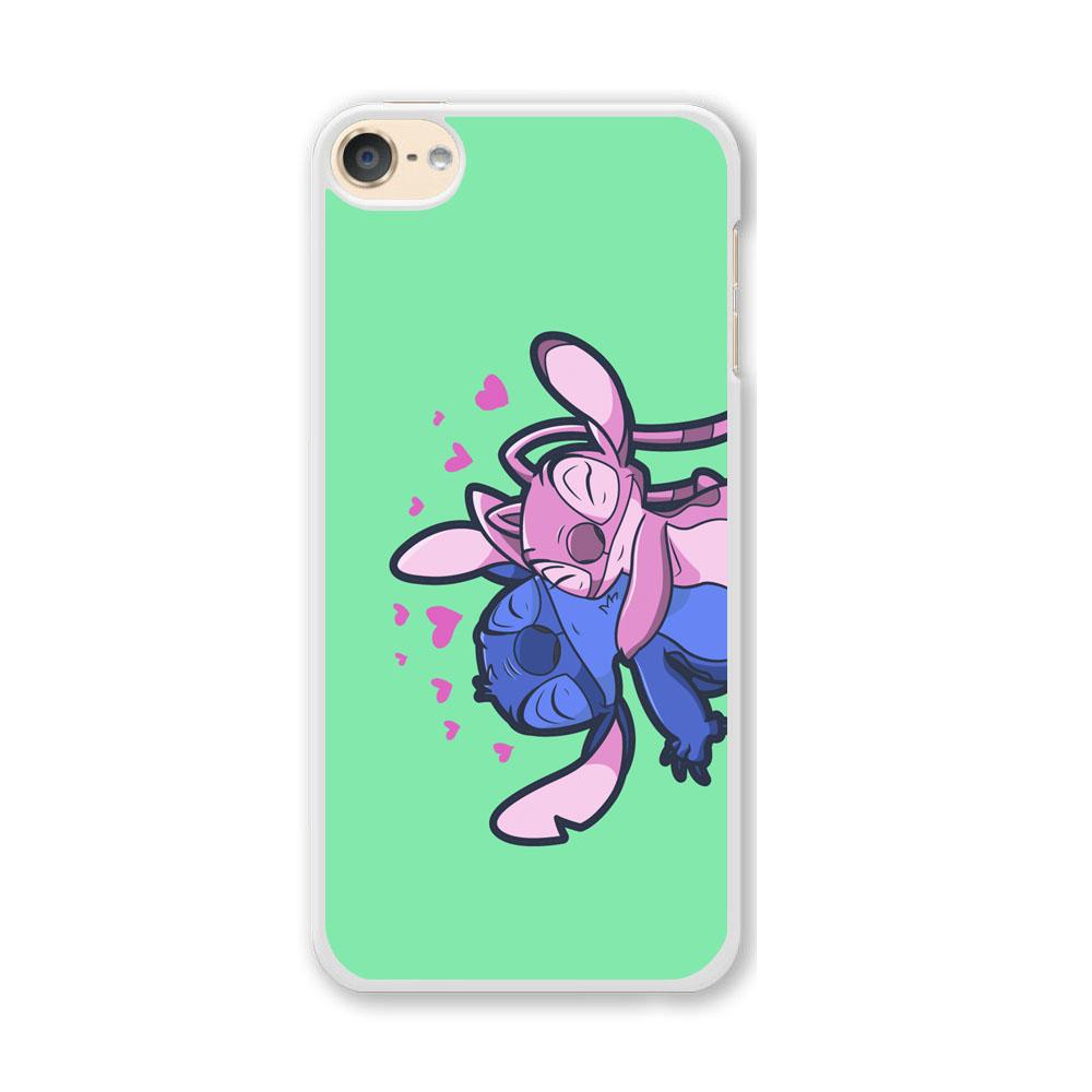 Stitch And Angel Huge Green Wallpaper Ipod Touch 6 Case Decleon