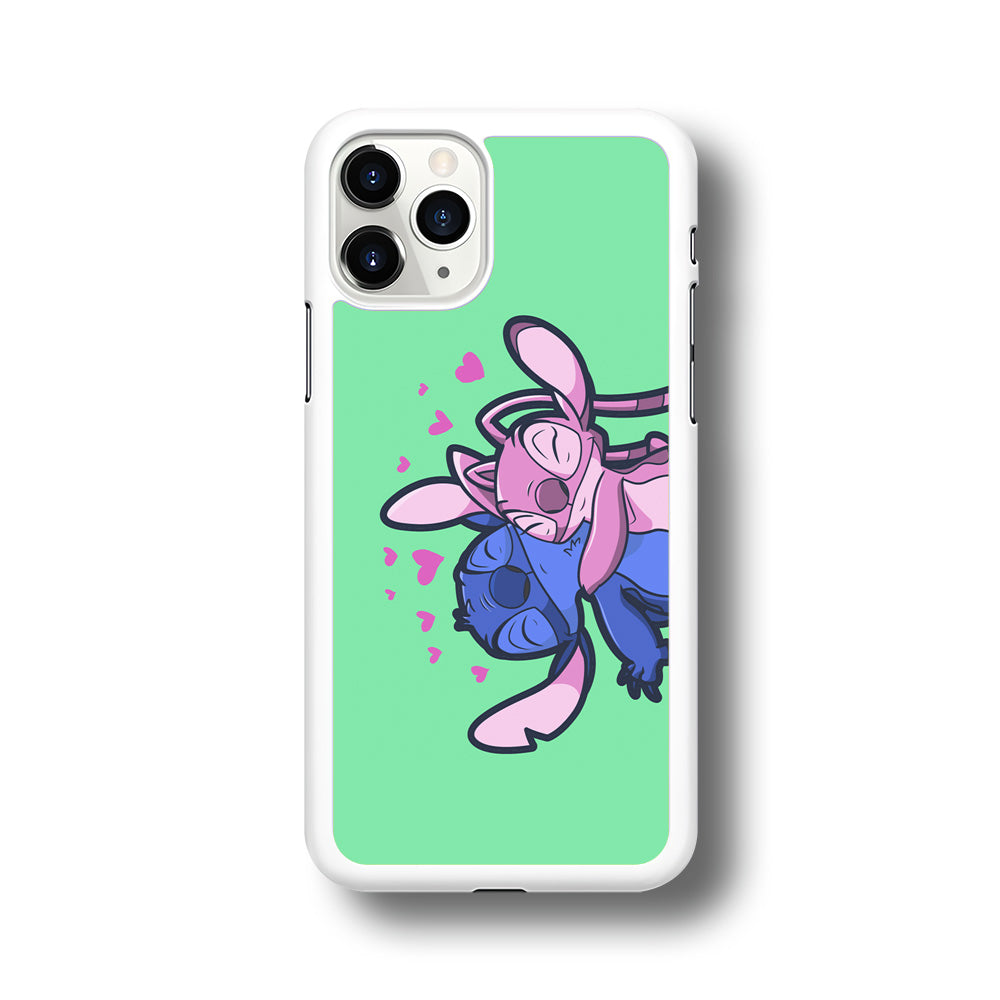 Stitch And Angel Huge Green Wallpaper Iphone 11 Pro Max Case Decleon