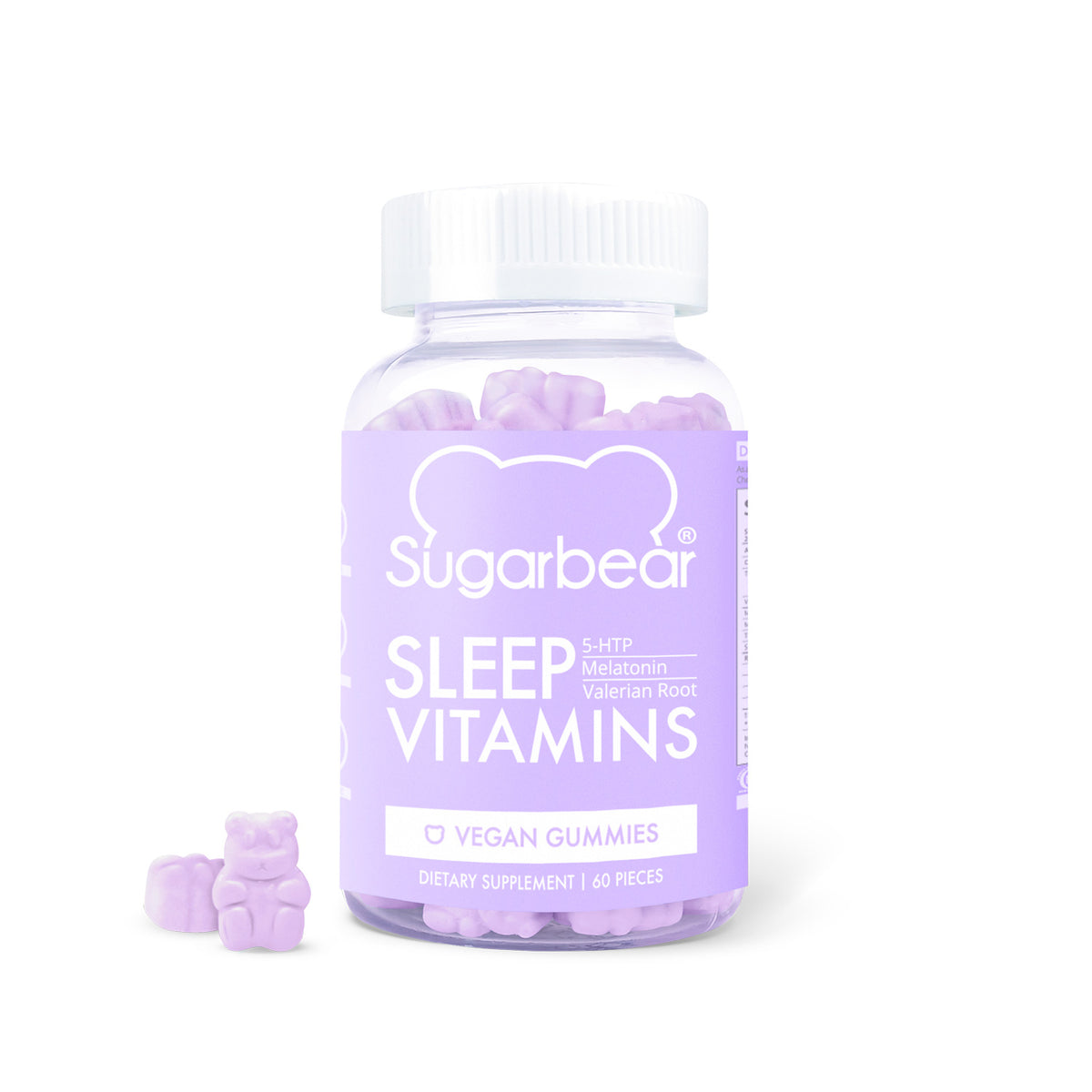 Amazon.com: SugarBear Sleep, Vegan Gummy Vitamins with Melatonin, 5-HTP,  Magnesium, L-Theanine, Valerian Root, Lemon Balm (1 Month Supply) : Health  & Household