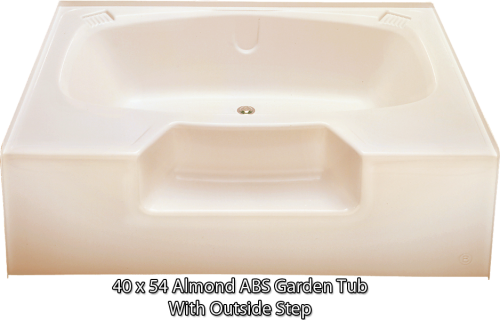 Kinro Permalux 40 In X 54 In Mobile Home Tub With Rear Center
