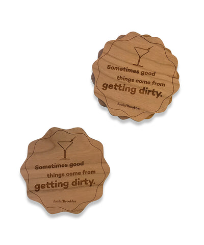 Getting Dirty Coaster - Set of 2