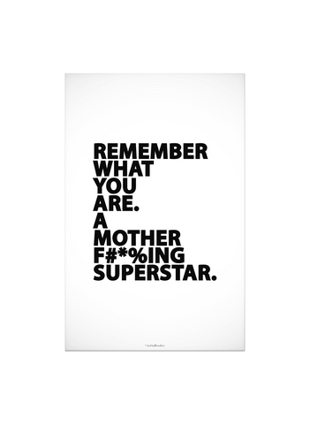 Superstar Print - WHITE - bottledBrooklyn | New York City Design Co. - 1