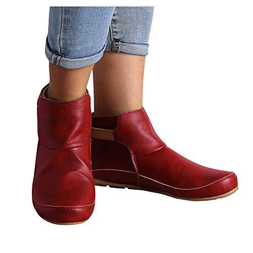 Gibobby Ankle Boots for Women Waterproof Womens Pointed Toe Ankle Boot ToysCentral -