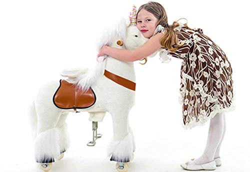 smart gear pony cycle white unicorn ride on toy