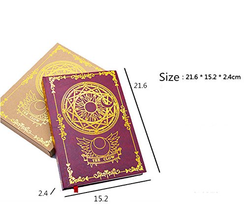 Card Captor Sakura The Clow Magic Book Cosplay Travel Journal Note Book 