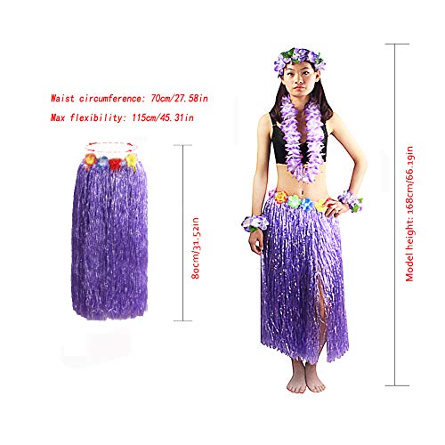5pcs/ Set Women's Hawaiian Luau 80cm 