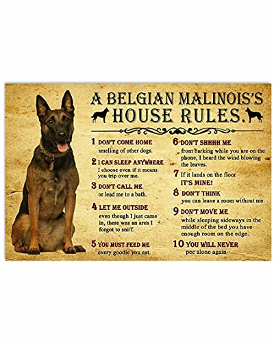 1000 Piece Wood Puzzles House Rules by Belgian Malinois Dog Rules Funn –  ToysCentral - Europe