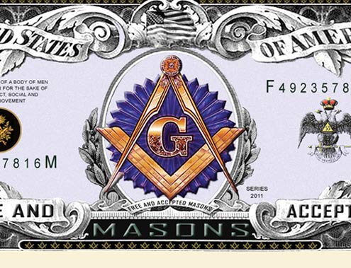 American Art Classics Freemason - Masonic Million Dollar Bill - Limite –  ToysCentral - Europe