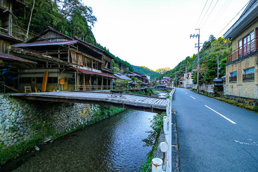 The hidden gem found in Northwest Kyoto, in the mountains. The town is called Nakagawa and it's an example of authentic Japan.