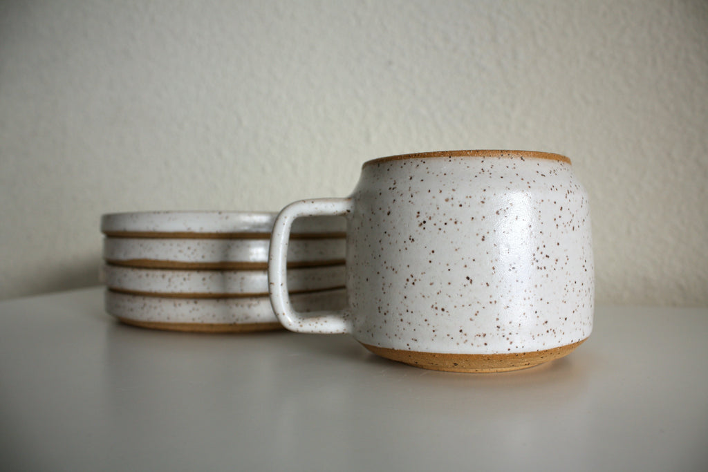 Jonas Davidson Permanent Vaclaytion ceramic mug and plates