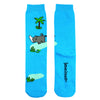 Tarzanimals Character Knitted Half Cushion Cotton Crew Socks
