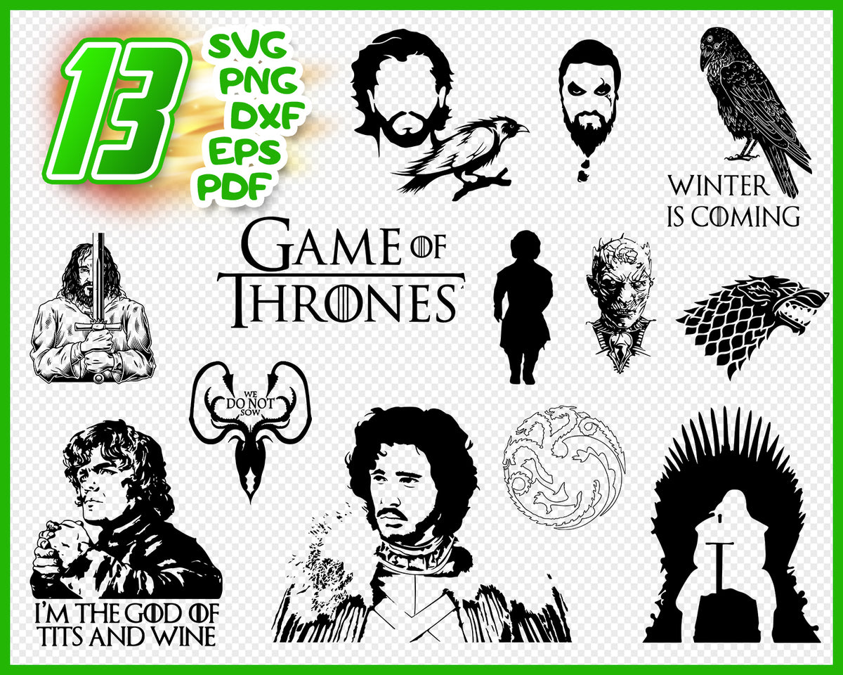 Download Game Of Thrones Svg A Set Of 13 Files Winter Is Coming Svg Not Toda Clipartic PSD Mockup Templates
