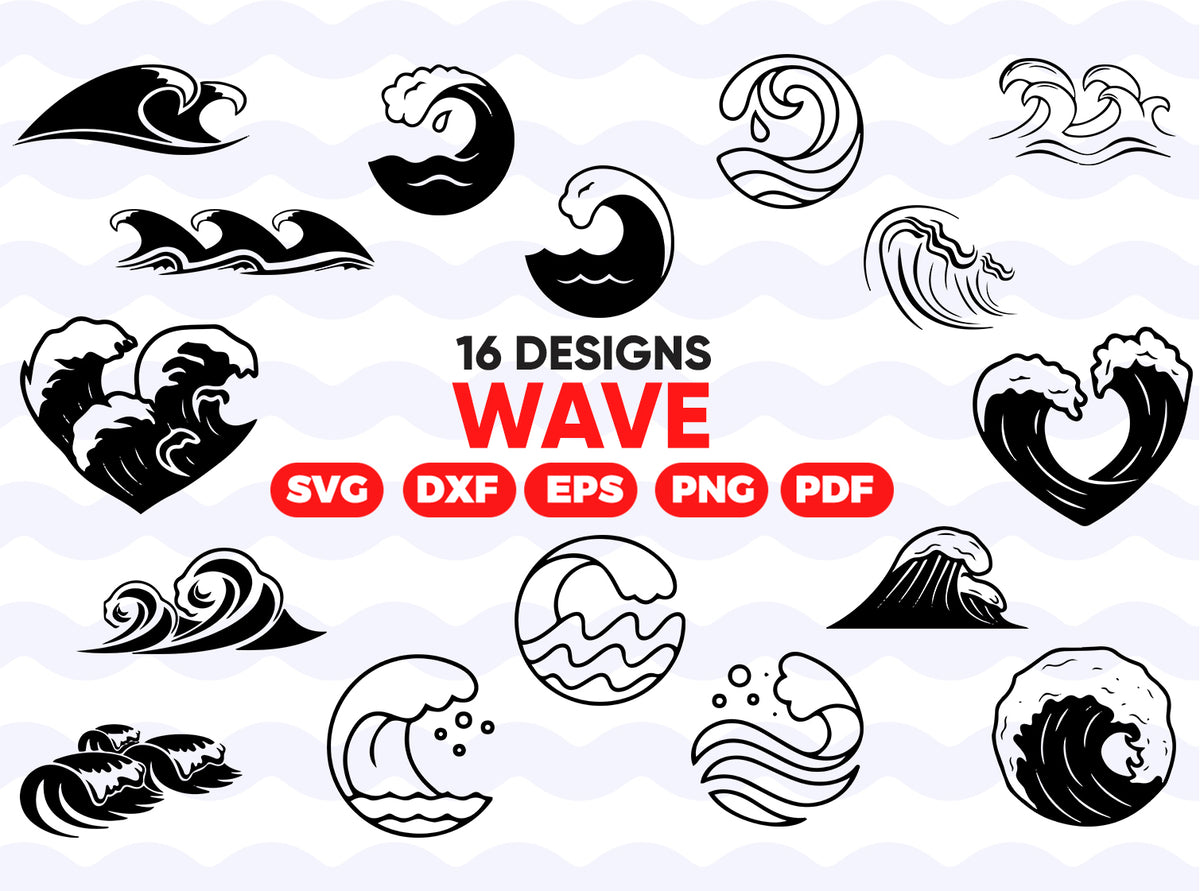 Wave Svg Wave Svg Bundle Wave Svg Wave Clipart Wave Cut Files For Clipartic