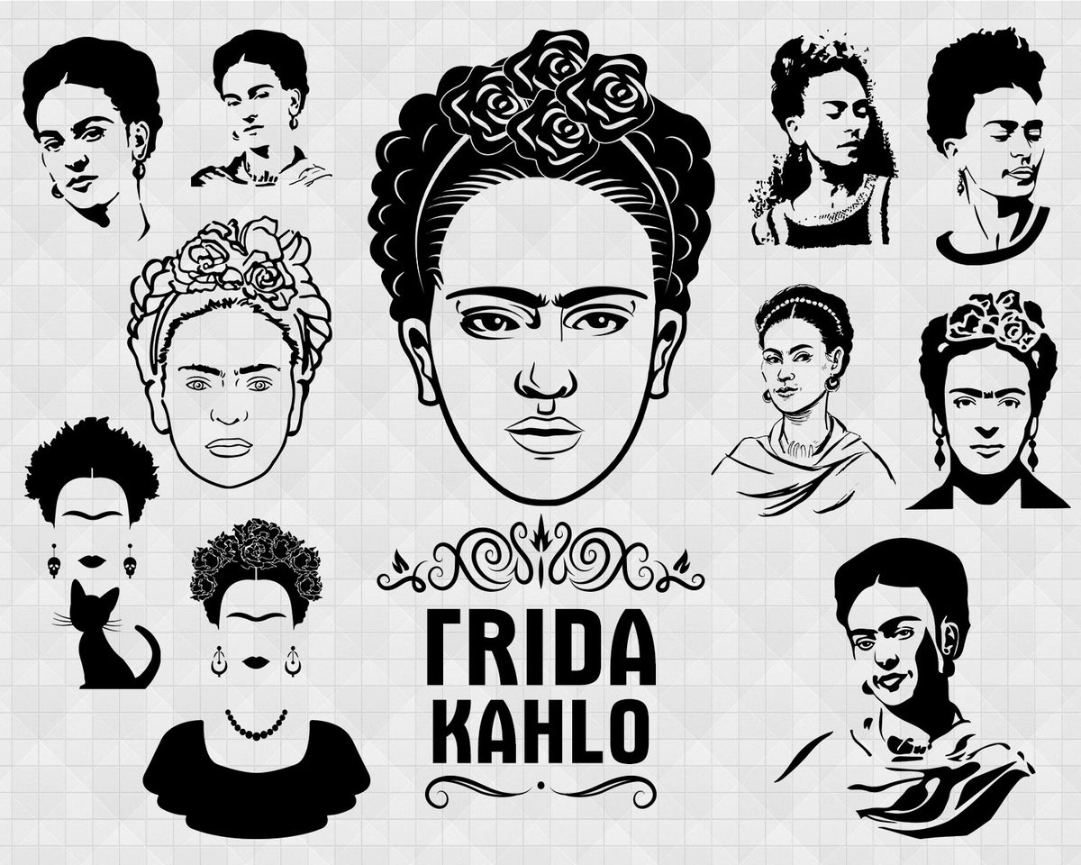 Frida Kahlo svg, Frida kahlo svg, FRIDA KAHLO SVG, frida kahlo, frida
