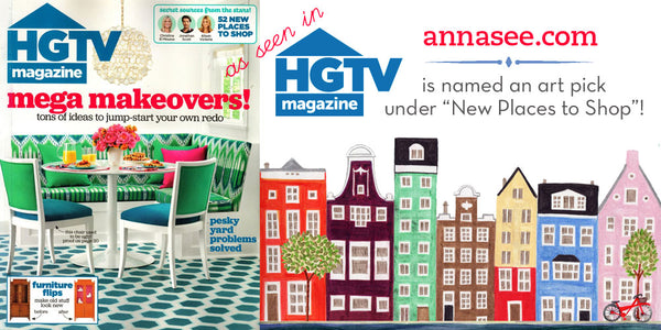 hgtv magazine, anna see, art print