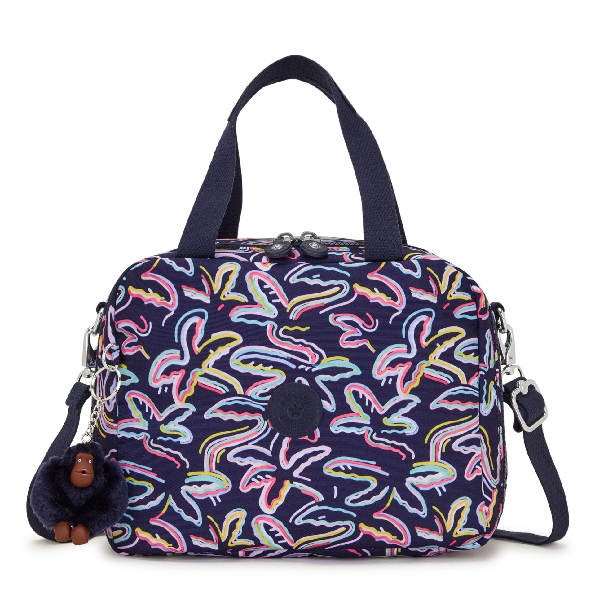 

Kipling Insulated Medium Lunch Bag With Trolley Sleeve Female Palm Fiesta Print Miyo