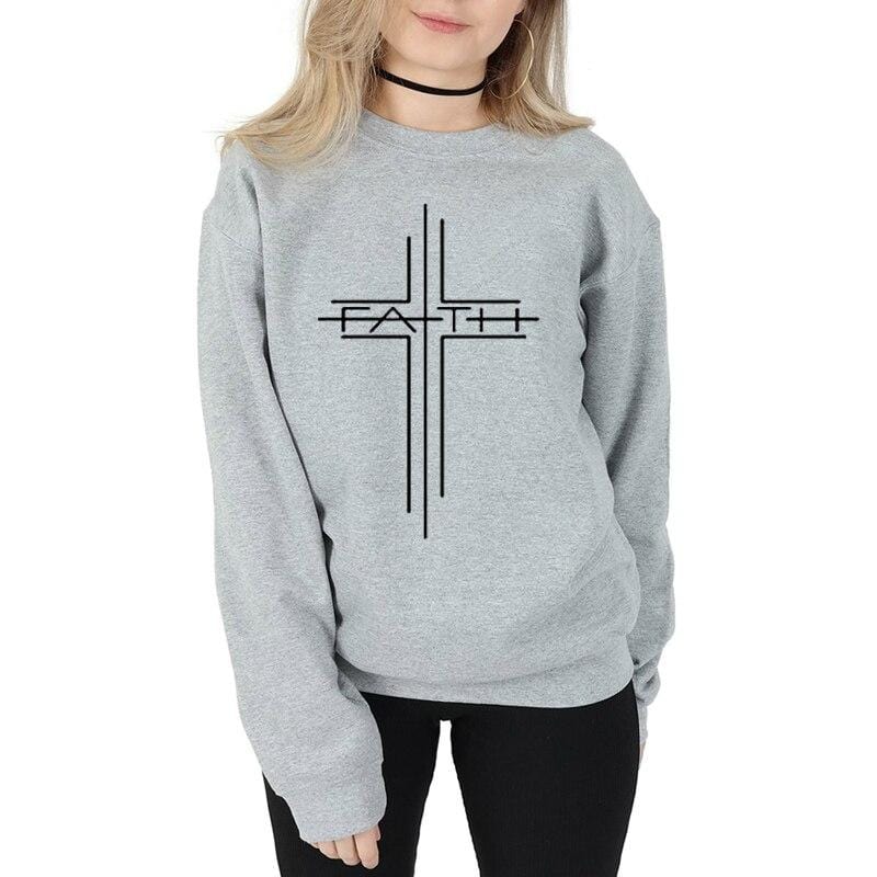 faith cross sweatshirt