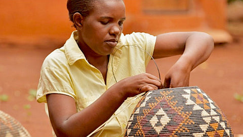 Zulu Woman Weaving
