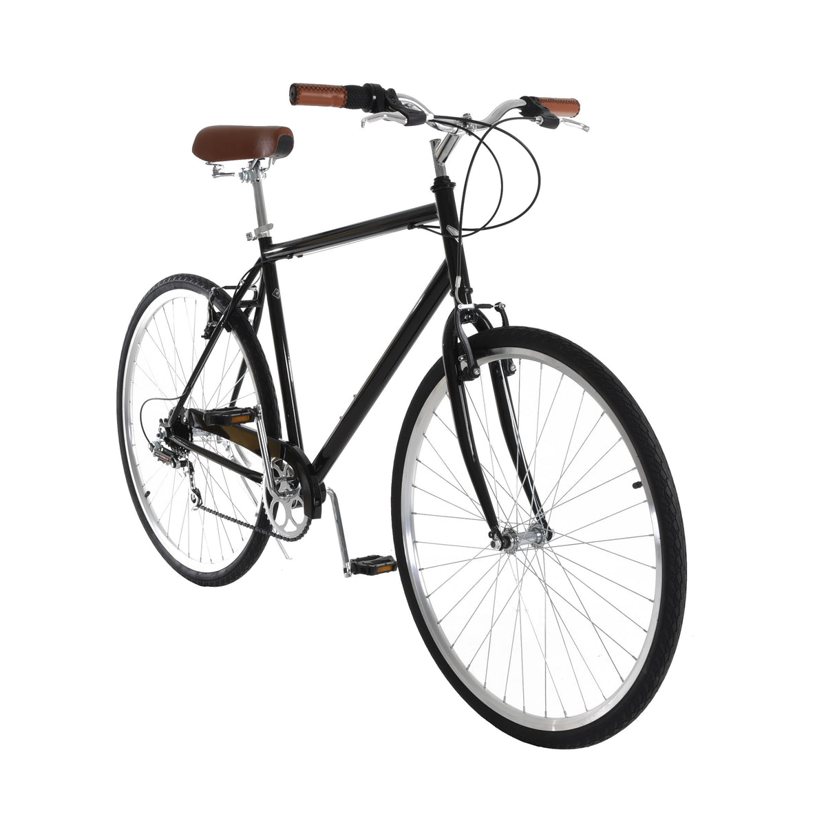 vilano step through city bike 7 speed hybrid urban retro commuter