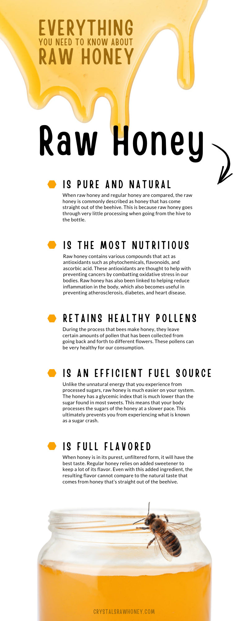 Everything You Need to Know About Raw Honey Infographic