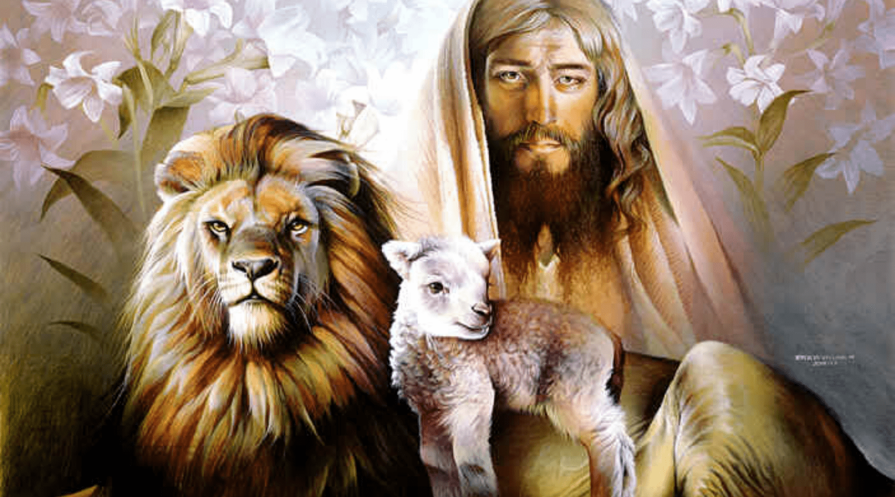 Dieu lion et mouton.