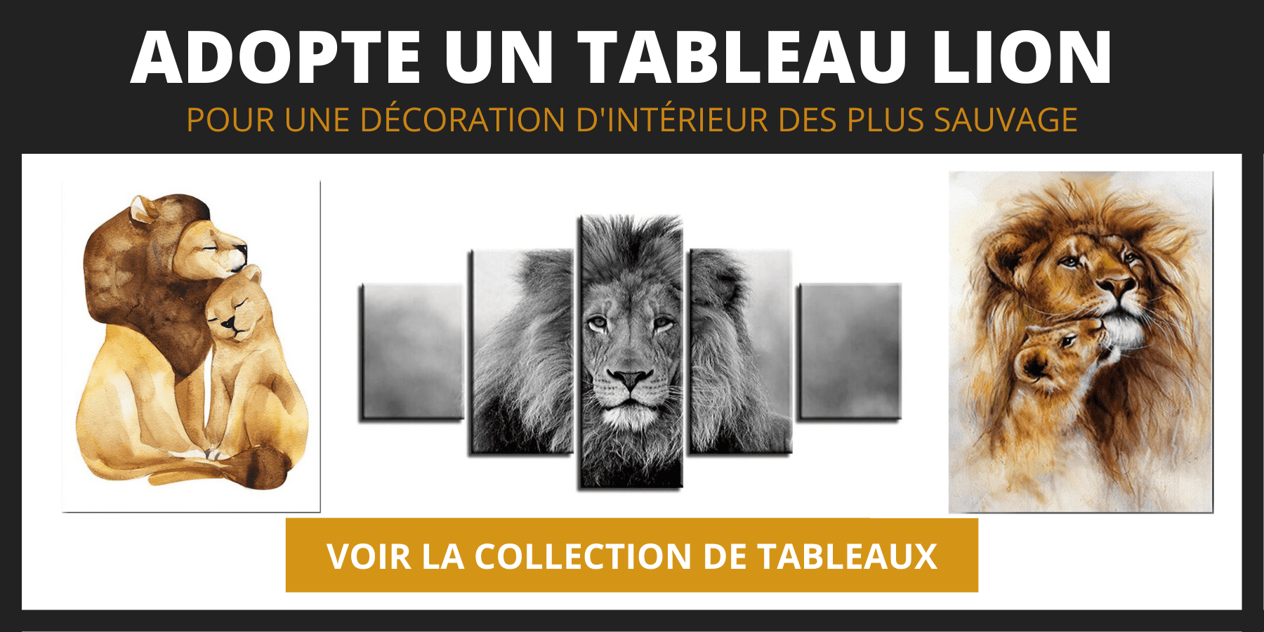Tableaux lion.