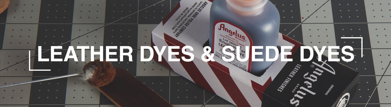 Angelus Shoe Polish Leather Dyes and Suede Dyes. Permanent dyes with vibrant color!