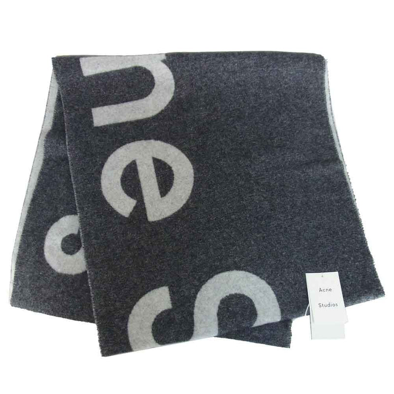 ACNE STUDIOS アクネストゥディオズ Toronty Logo wool blend scarf