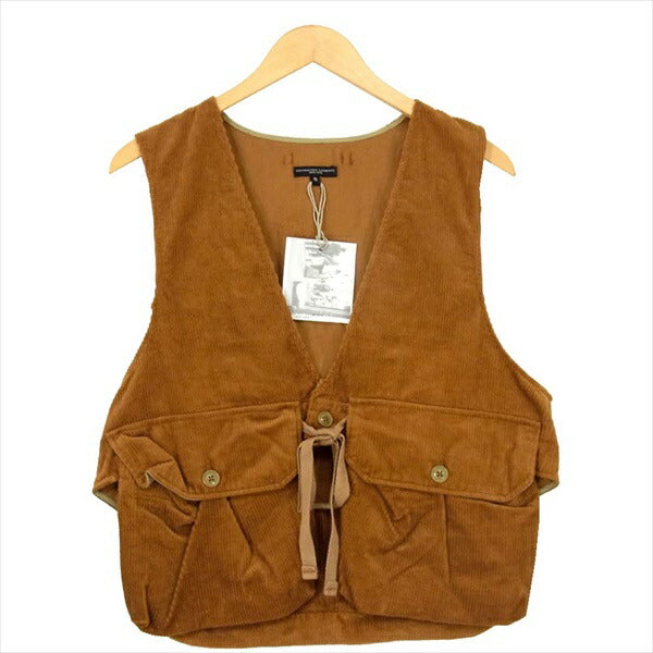 Engineered Garments エンジニアードガーメンツ Fowl Vest-8W Corduroy コーデュロイ ベスト ジレ ブラウン系  S【新古品】【未使用】【中古】