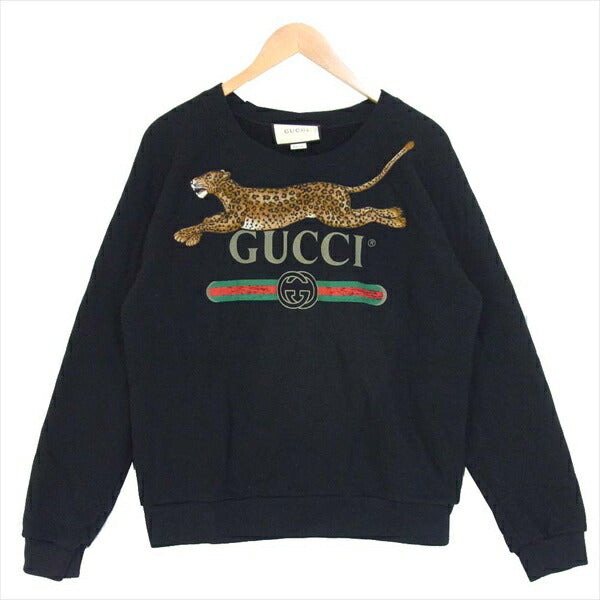 超美品の グッチ - Gucci 18AW L メンズ レオパードパッチヴィンテージ