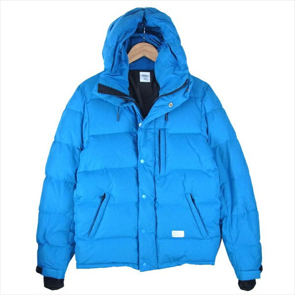 BEDWIN & THE HEARTBREAKERS ベドウィンアンドザハートブレイカーズ HOODED DOWN JACKET QUINE クワイン  袖 フリース フーデッド ダウン ジャケット 水色系 No.2【美品】【中古】