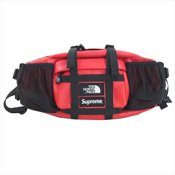 Supreme North Face LeatherWaist Bag Red | www.myglobaltax.com