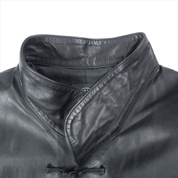 PORTER CLASSIC ポータークラシック LEATHER CHINESE JACKET ホースハイド レザー チャイニーズ チャイナ  ジャケット ブラック系 3【中古】