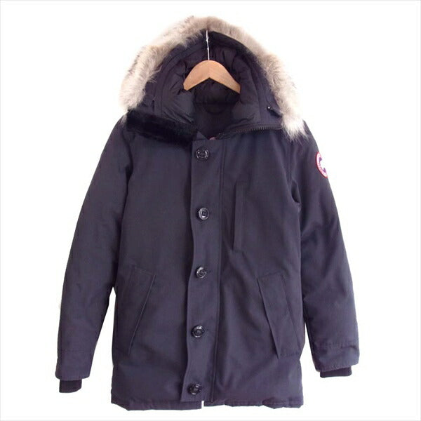 CANADA GOOSE カナダグース カナダグース CANADA GOOSE 国内正規品 3438JM R JASPER ジャスパー パーカー  ダウン ジャケット ネイビー系 XS 【即決】 ネイビー系 XS【中古】