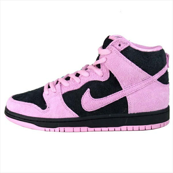 NIKE ナイキ CU7349-001 SB DUNK HIGH PRO PRM ダンク ハイ プロ プレミアム スニーカー  BLACK/PINKRISE-LUCKYGREEN US9【新古品】【未使用】【中古】