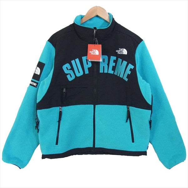 Supreme シュプリーム 未使用品 ザノースフェイス THE NORTH FACE 19SS Denali アーチロゴ デナリ フリース  ジャケット ブルーバード S【極上美品】【中古】