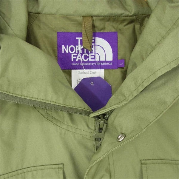 THE NORTH FACE ノースフェイス NP2854N PURPLE LABEL 65/35 Mountain Parka パープルレーベル  マウンテン パーカー ジャケット カーキ(オリーブグリーン)系 L【新古品】【未使用】【中古】