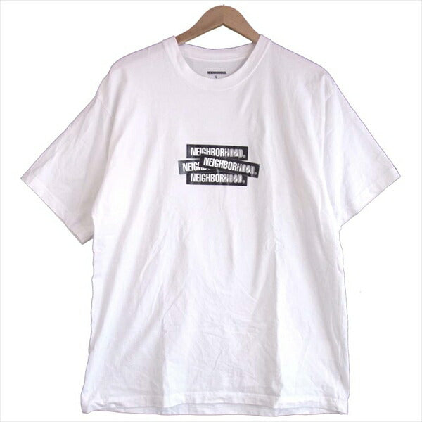 NEIGHBORHOOD ネイバーフッド 202PCNH-ST05 DECAL / C-TEE . SS デカール コットン Tシャツ 白系 L【中古】