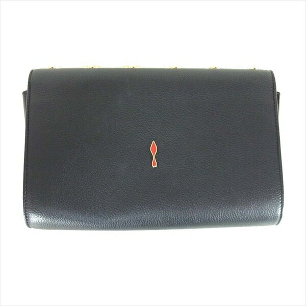 Christian Louboutin クリスチャンルブタン 1175018 Paloma Clutch パロマ チェーンウォレット クラッチ  ショルダー バッグ 黒系【中古】