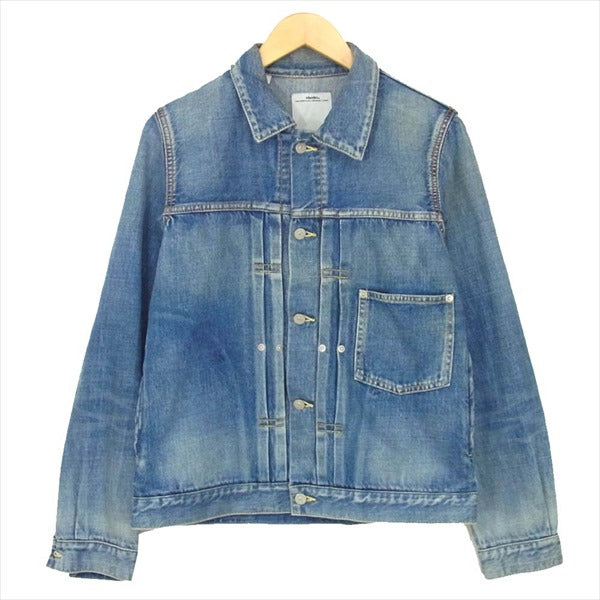 VISVIM ビズビム 0117105006003 17SS CHORE JKT PRIME DMGD 1st タイプ カバーオール デニム  ジャケット インディゴブルー系 2【美品】【中古】