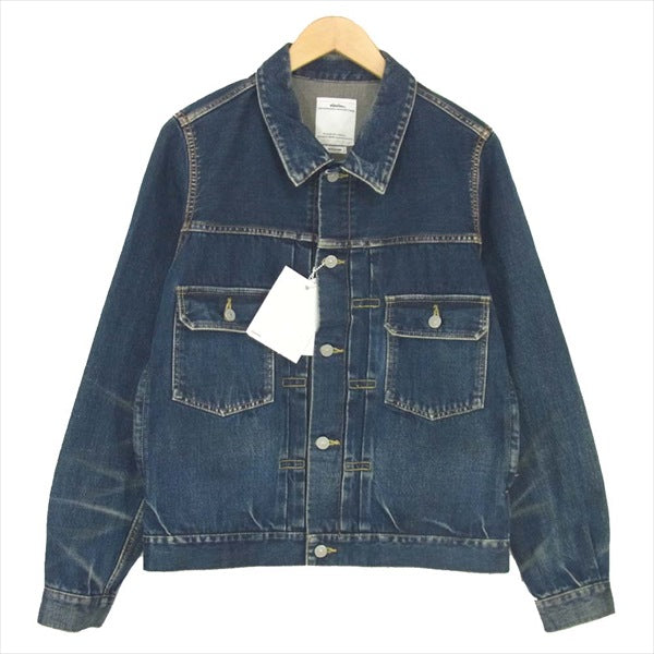 VISVIM ビズビム 0118305006001 18SS 101 JKT DAMAGED 2ndタイプ デニム ジャケット インディゴブルー系  2【美品】【中古】