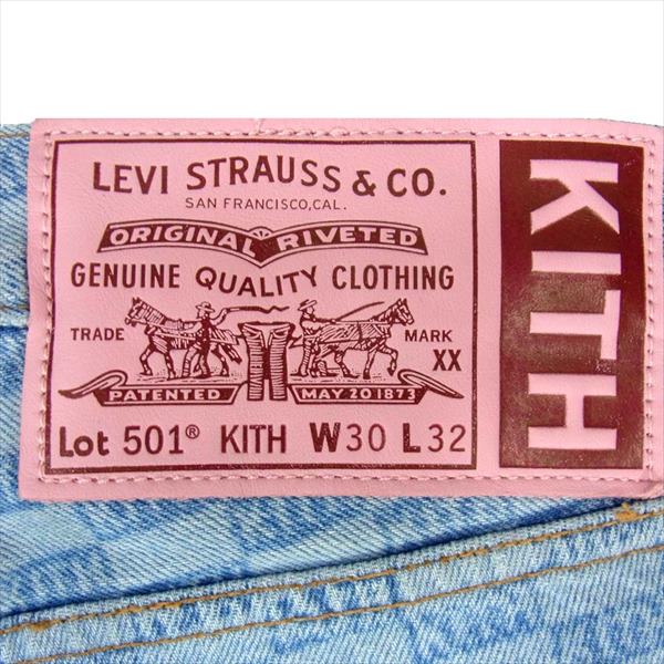 KITH キス × リーバイス Levi's AOP 501 デニム パンツ インディゴ