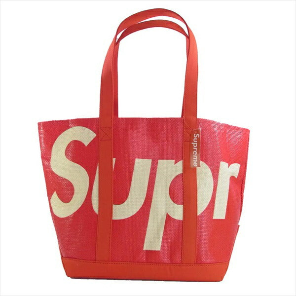 新品Supreme Raffia Tote Red シュプリーム ラフィア