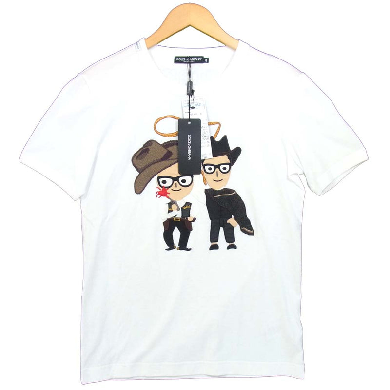 美品 DOLCE&GABBANA BOXE刺繍Tシャツ 44 - dannyrecords.com.ec