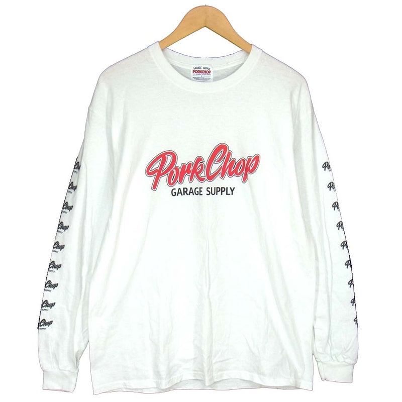 販売直販店 ポークチョップ ロングスリーブTシャツ/PORKCHOP WHITE XL